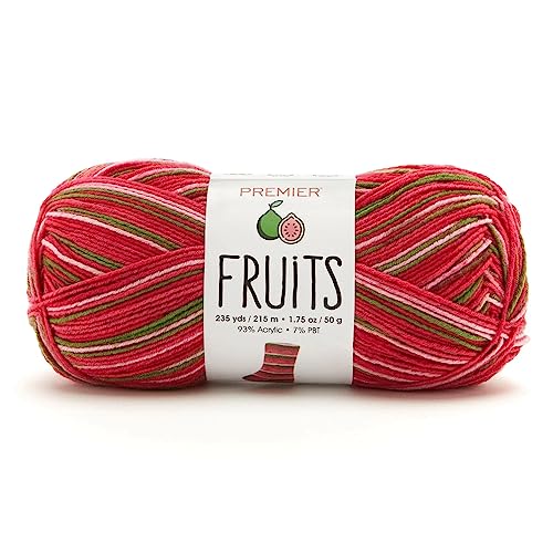 Premier Yarns Fruits Yarn, Acrylic Yarn For Crocheting And Knitting, 235 Yds, Guava #TOP14