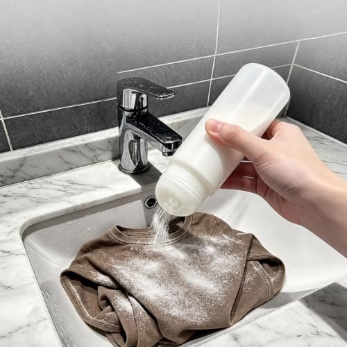 Laundry Powder Dispenser Bottle,Plastic Powder Shaker with Even Dispensing Holes,Soft Squeeze Moisture Proof Storage Container,Multipurpose Sealed Jar-Something to Put Homemade Laundry Soap in Powder