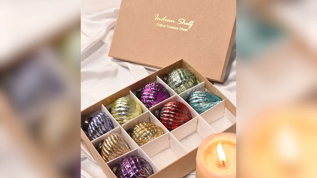 Lot De 12 Boules De Noël En Verre Vintage – Déco Intemporelle Pour Sapin, Mariage, Fêtes & événements (5,1 Cm) - 6