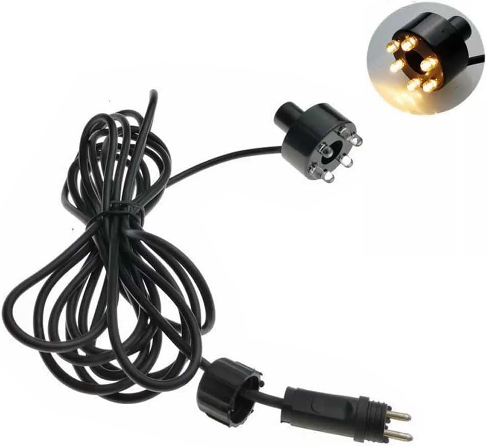 Wholesale Fountain Submersible LED Light Fountain Ring (6-LED no AC Plug) for Garden, Square, Yard (Warm White,1)