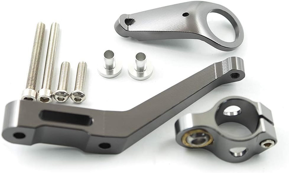 Motorcycle CNC Steering Damper Stabilizer Buffer Mounting Bracket Kit Compatible with CBR954RR 2002-2003, CBR929RR 2000-2001