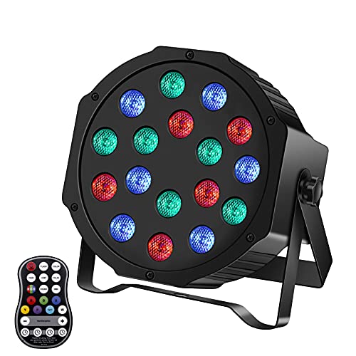 Rechargeable Uplights 18Led Rgb Led Stage Lights, Holalamp Par Lights Wireless Stage Uplighting With Remote Controller 7Ch Dmx Sound Control For Wedding Dj Disco Events Home Party #TOP14