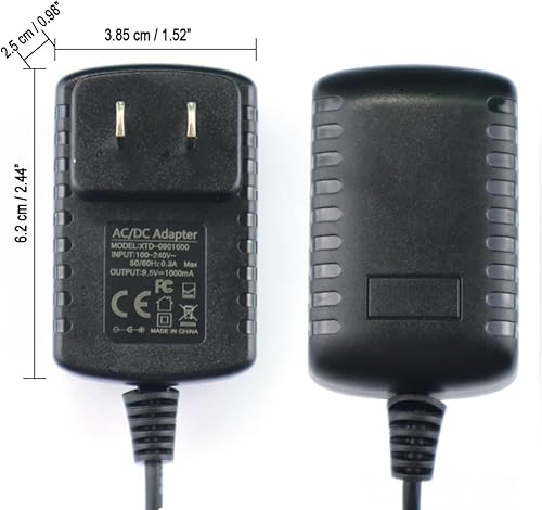 Miniatura 7 de ENJOY-UNIQUE Adaptador de cargador de fuente de alimentación de 9.5V 1000mAh compatible con teclado Casio LK120 LK240 LK280 SA76 SA77 SA46 CTK101