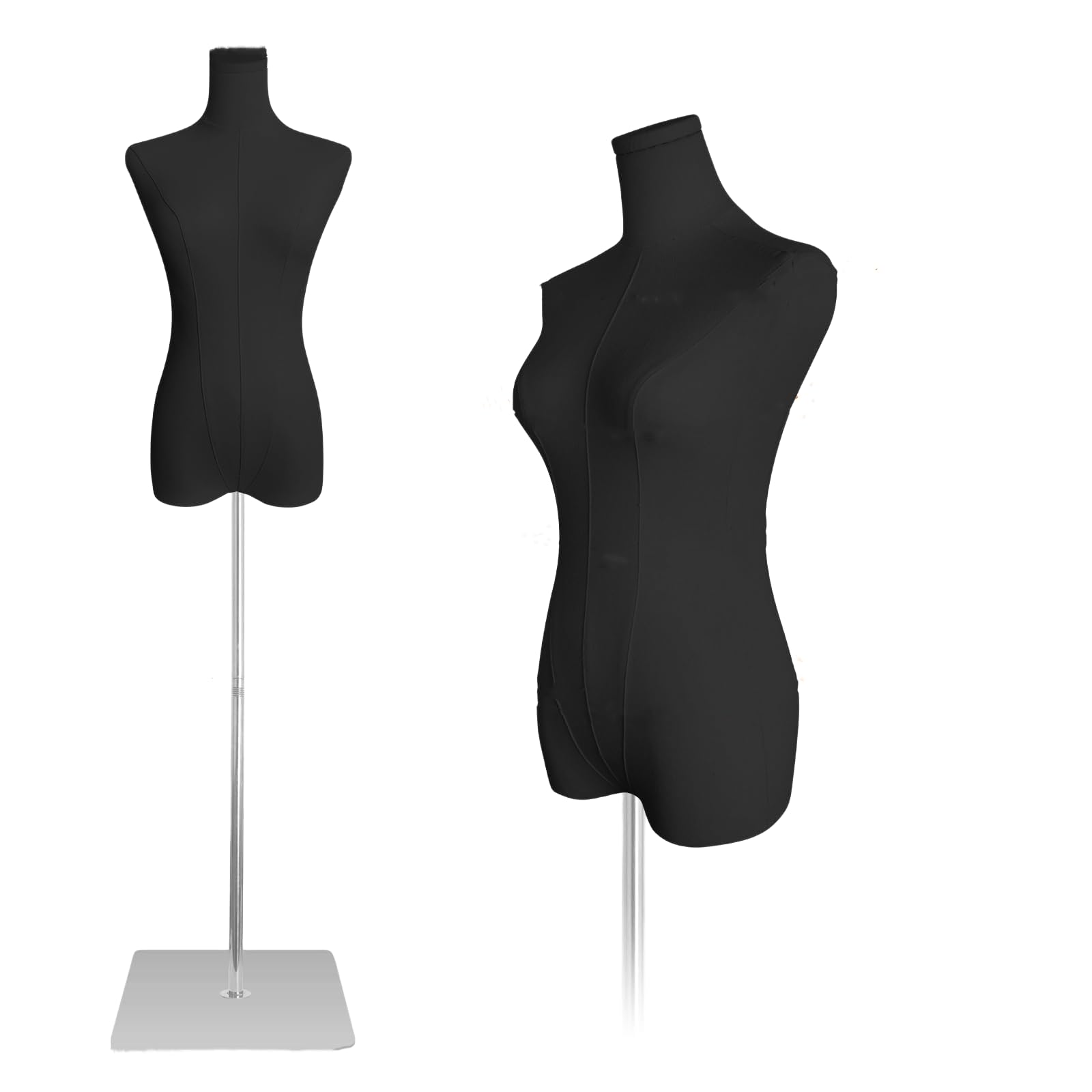 Amazon.com: Female Dress Form Mannequin for Sewing Black Linen Fabric Mannequin Torso with Detachable Adjustable Height 50-70 High Stability Metal Stand Slim Body with Silvery Base : Arts, Crafts & Sewing Amazon.com: Female Dress Form Mannequin for Sewing Black Linen Fabric Mannequin Torso with Detachable Adjustable Height 50-70 High Stability Metal Stand Slim Body with Silvery Base : Arts, Crafts & Sewing