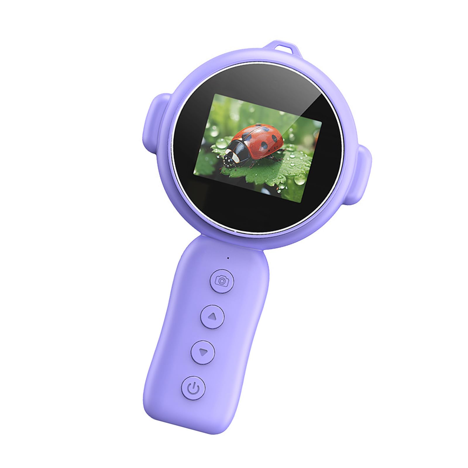 Kaeltsyn Purple 500X Magnification Microscope Handheld Magnifier Glass Educational Science Toy Pocket Microscopes For Kids Digital