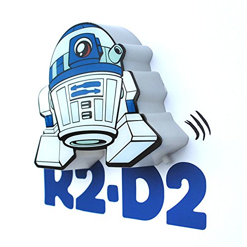 3D LIGHT FX Lampara led 3D pared R2 D2 Star