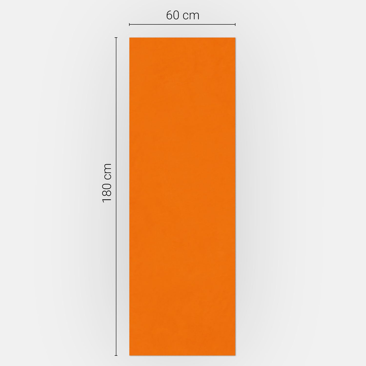 Klebefolie für den Kühlschrank 60x180 cm Kühlschrankfolie Schutz vor Beschädigungen Dekorfolie für Küche Selbstklebend in vielen Designs Dekoration Matt - Farbe Orange