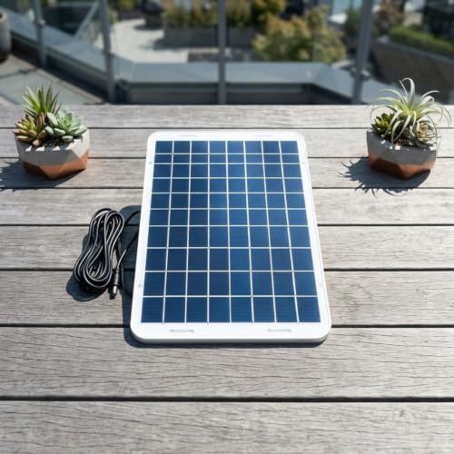 Panel solar de 15W para evitar cortes de energía en cámaras con conexión permanente DC5521 7