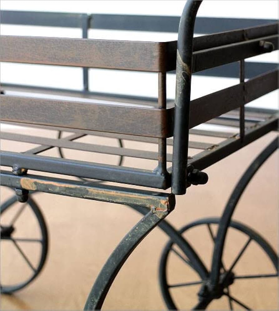 ハンドメイド  アイアンカート Amazon.co.jp: カート アイアン アンティーク おしゃれ ガーデンカート