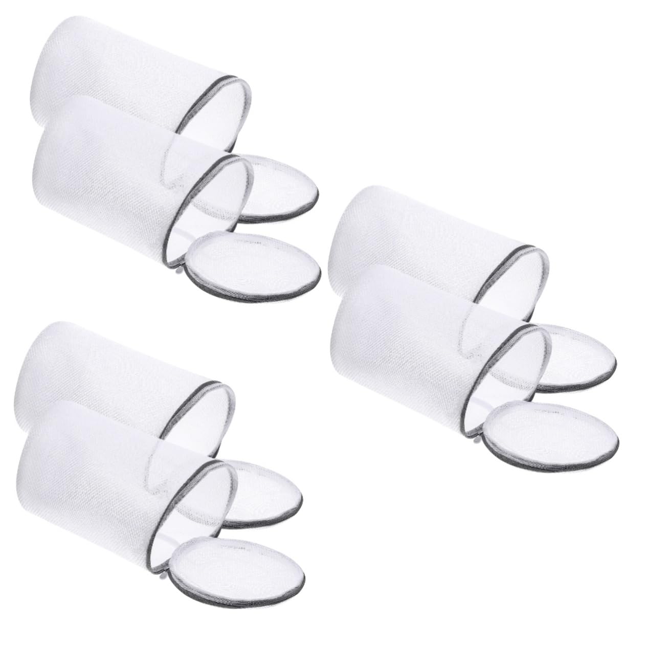 PRETYZOOM 6stücke Waschmaschine Schuhwaschbeutel Netz-waschbeutel Für Sneaker Schützende Und Wiederverwendbare Schuhtaschen Für Schuhe Socken Und Slipper Mittlere