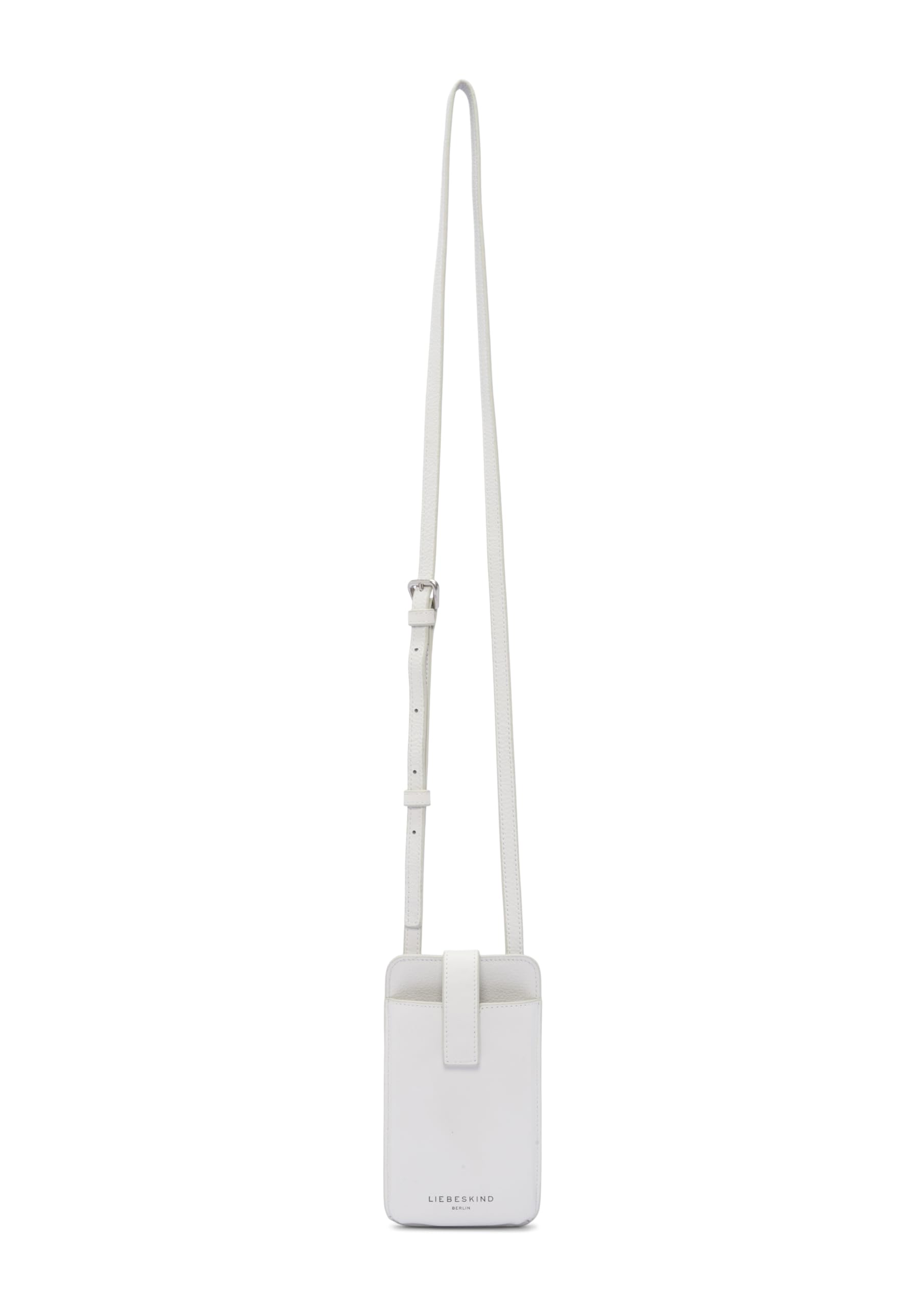 LIEBESKIND BERLIN Leather phone pouch cross body bag Harris Mobile Pouch Cream White creme-white