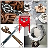 Parts-Diyer 60 Gallon Air Sandblasting Cabinet ，60-125PSI Sand Blaster Cabinet Kit Large Steel Sandblast Cabinet with Sandblaster Gun 4 Ceramic Nozzles for Stain, Rust Removal, Paint - Image 6