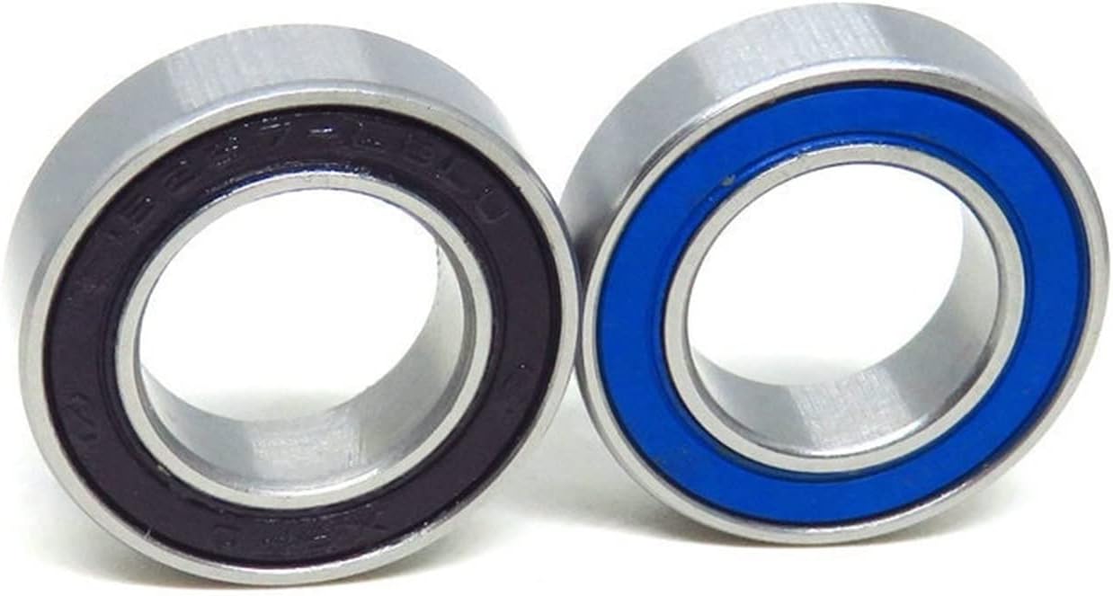 LANGshaw 2pcs 15x26x7 mm 15267 2RS Bicycle Bottom Bearing MR15267 15267RS 15 * 26 * 7 mm Chrome Steel Bearing Leisurely (Color : Black)