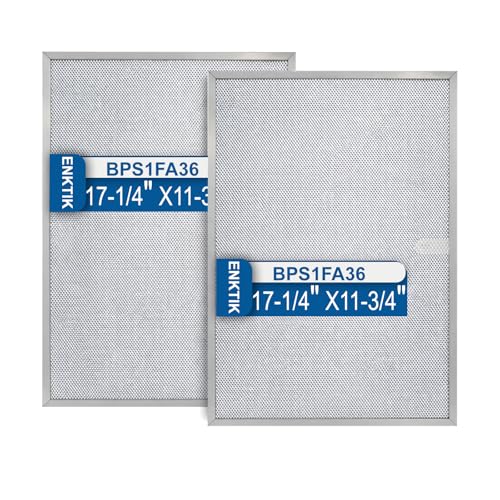 BPS1FA36 Range Hood Filter, 5-Layer Aluminum Mesh, Stainless Steel Frame, 11-3/4 x 17-1/4 x 3/8 Inch, Compatible with Broan WS1, QS1, WS2 Series (2)