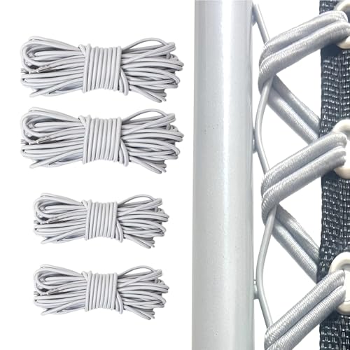 Hugwish Elastique pour transat Universelle 4pcs (2x2.2m+2x1.4m) pour Fauteuil Relax Zero Gravity élastique Fauteuil Elastique Chaise Longue, La Corde Courte...