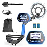 Metal Detector for Adults & Kids, Consciot Metal Detector Kit Waterproof IP68, Outdoor Gold Detector with 8'' Search Coil, LCD Display, Metal & Disc Mode, Beach & Backyard Use, Gift for Boys & Girls