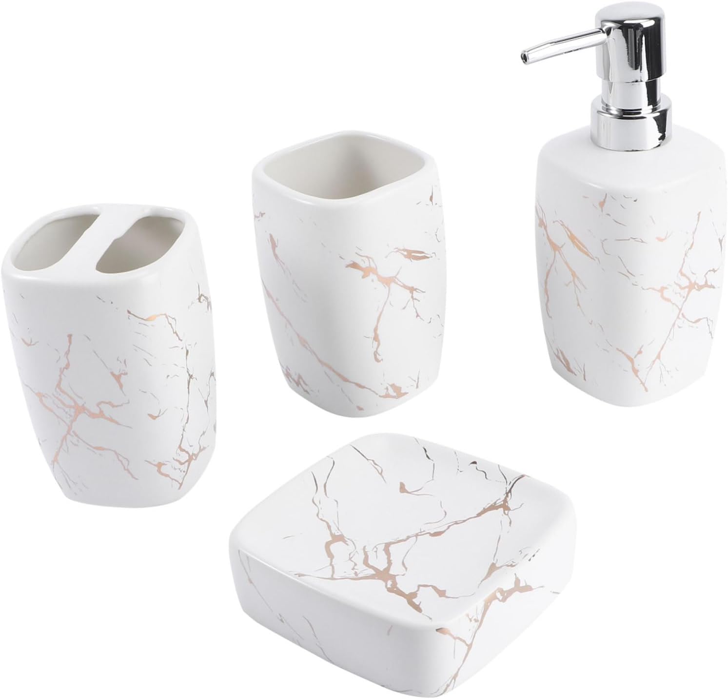 Bathroom Accessory Set Ceramic Gargle Cup and Toothbrush Holder Practical Sanitary Ware for Personal Washing for Home Use and Bathroom Decor