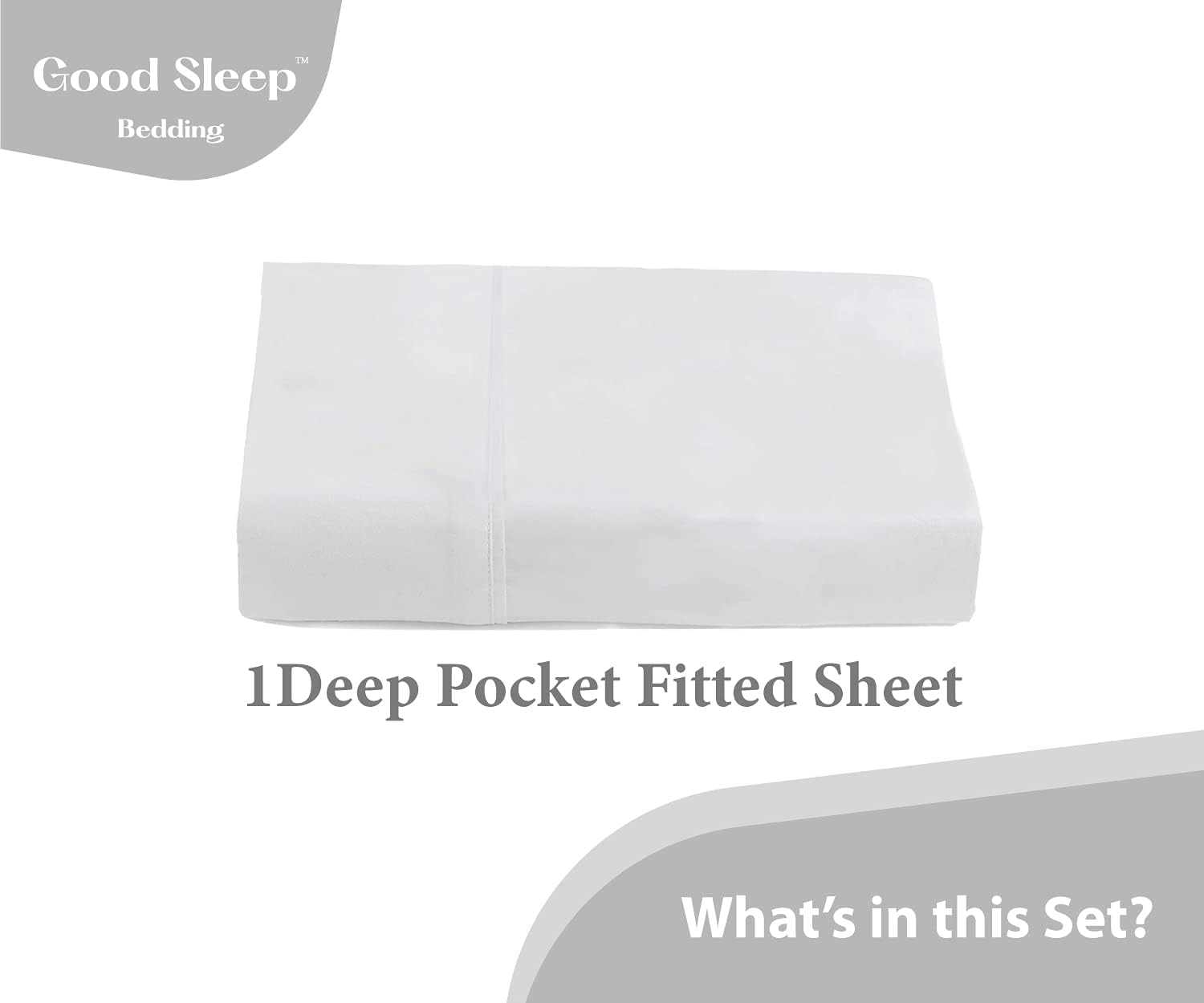 Deep Pocket Fitted Sheet | 1000 Thread Count Sheets| 100% Egyptian Cotton | Sateen Weave - Fits Mattress Upto 18 inches | King Size White Fitted Sheet | Soft Long Staple Cotton Sheets for Bed : Home & Kitchen