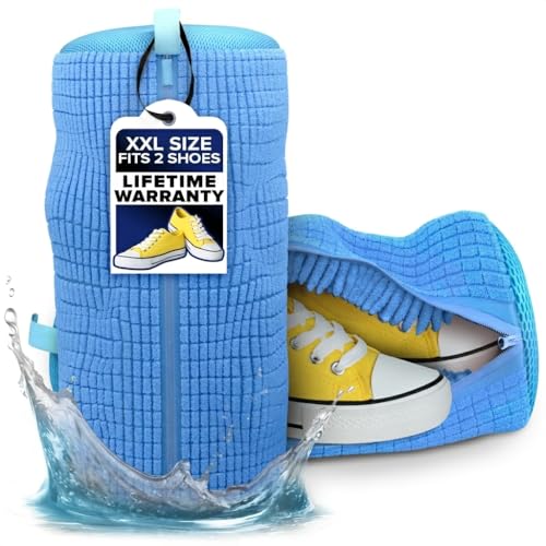2 Pcs Shoe Bag for Washing Machine and Dryer for Sneakers, Tennis Shoes, Gym Shoes & Cleats – XXL...