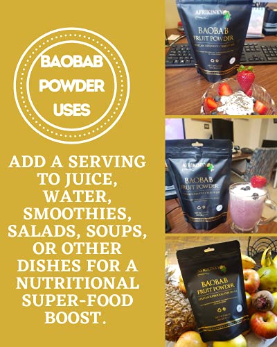 Baobab Fruit Powder | Queen of Superfoods | Gluten Free and Vegan (8 Ounce) | 100% Natural I Premium from Africa by Afrikinky - Image 4