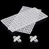 WEAVERBIRD 2Pcs Aquarium Divider Tray Plastic Grid Divider Tray Egg Crate for Aquarium Fish Tank Bottom Isolation, White