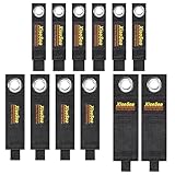 12-Pack Heavy Duty Storage Straps, Hook and Loop Storage Straps with Handle – Adjustable Cord Organizer for Garage, RV, Boat, Cords, Hoses, Rope, and Camping (A-12)