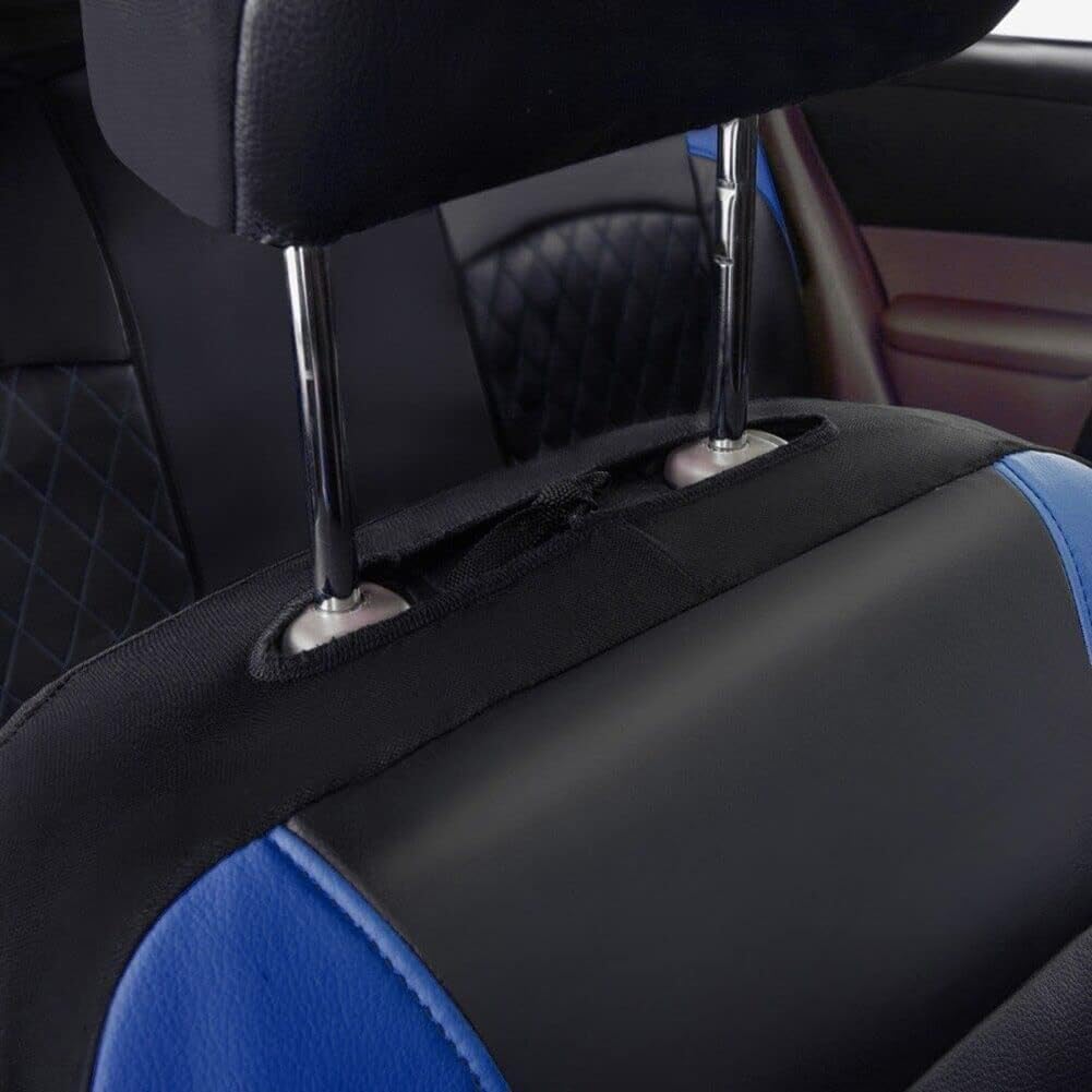 NURCIX Funda Asiento Coche,Compatible para Opel Astra（4door） 2008-2010, Delantero Trasero,A-Blue