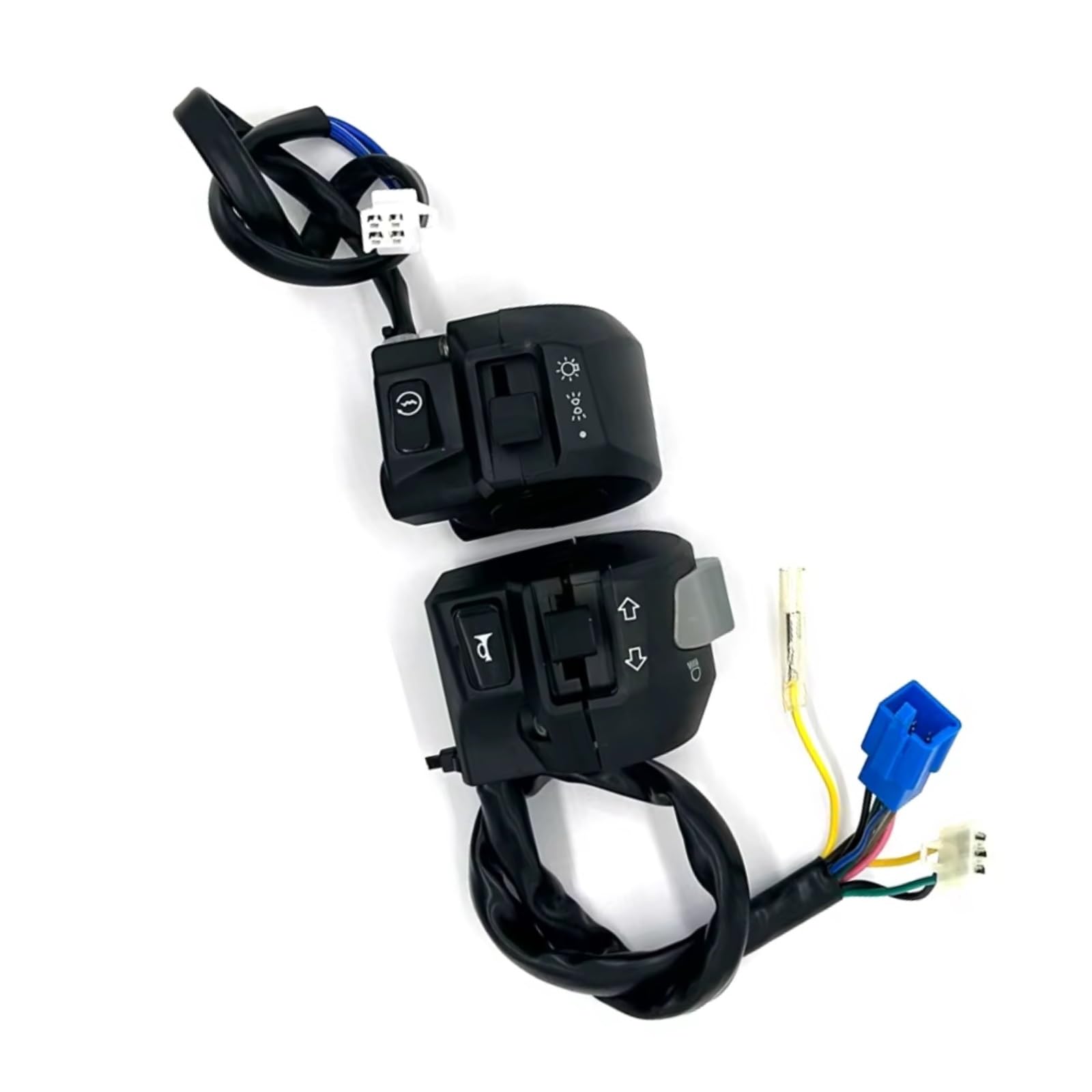Interruptor señal moto Interruptores De Manija De Motocicleta Compatible Con YBR125 Para YBR250 2002-2013 Faro De Señal De Giro Con Bocina Arranque Luz De Haz Para Alto/bajo