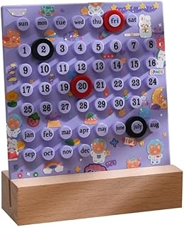 ROLE DIY リング手作り卓上カレンダー、ファッション永久カレンダー DIY リング再利用可能、DIY リングデスクトップカレンダー、B