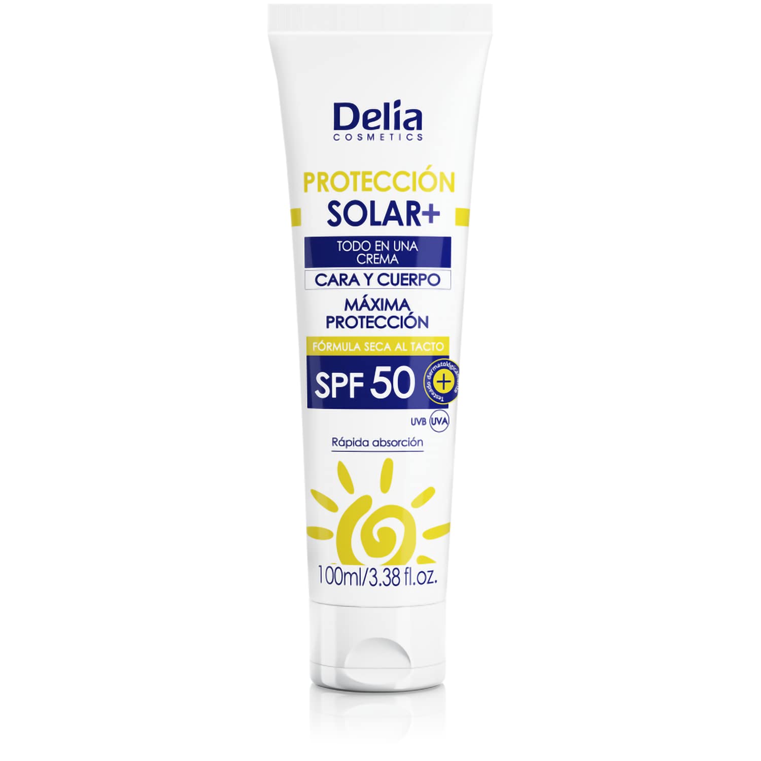 Delia Sun Protection Cream Solar SPF 50+ 100 ML UVB UVA Sunscreen Sunblock Cream