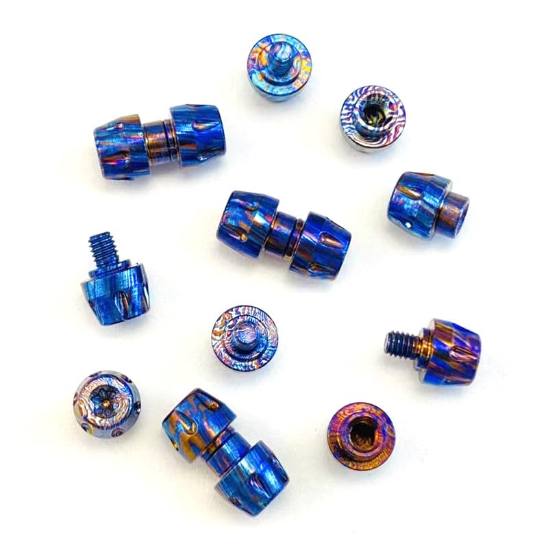 T8トルクス4mmチタンダマスカスサムスタッドネジ交換用M2.5ネジ1セット