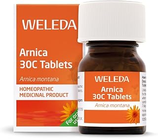 Weleda Arnica 30C Tablets, Organic Arnica Montana, Licensed Homeopathic Medicinal Product, Remedy for Men & Women, Grown Biodynamically, Vegetarian, 125 tabs