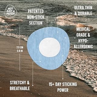 Not Just A Patch Air Dexcom G7 Adhesive Patches (20 Pack) - Stelo CGM & Dexcom G7 Over Patches with Ultra-Hold Durable Sensor Covers - Multicolor