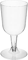 Vista 8 de Copas de vino Party Essentials, de plástico duro, de dos piezas, 5.5 onzas, Transparente