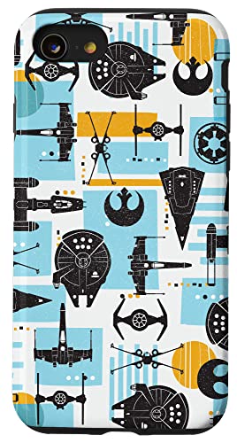 Coque Star Wars iPhone SE 2020 7 8 motif Millennium Falcon Color Block