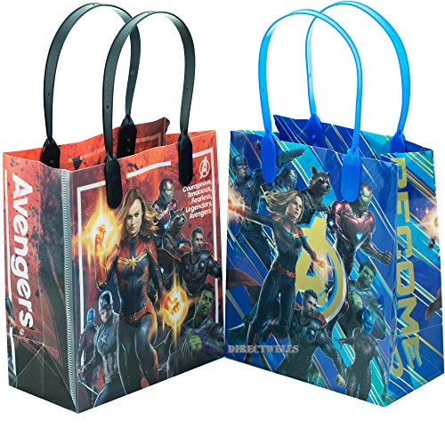 Marvel Avengers 12 End Game Reusable Goodie Small Gift Bags