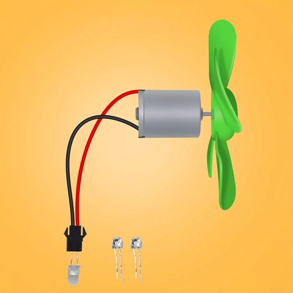 Oniissy Mini-Windturbinen-Motorblatt mit Glühbirnen-Set, alternativer Energiegenerator, Windturbinen-Generator-Kit Oniissy Mini-Windturbinen-Motorblatt mit Glühbirnen-Set, alternativer Energiegenerator, Windturbinen-Generator-Kit