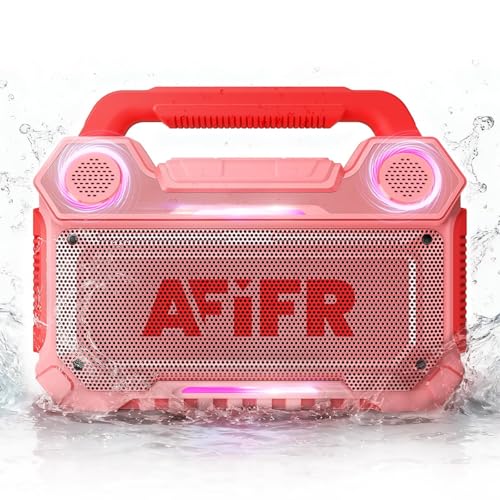 Image of Outdoor Bluetooth Speaker 160W: IP67 Waterproof, 24H, TWS | Rugged portable speaker with deep bass, LED lights, TWS pairing for parties, beach, travel, camping, garage