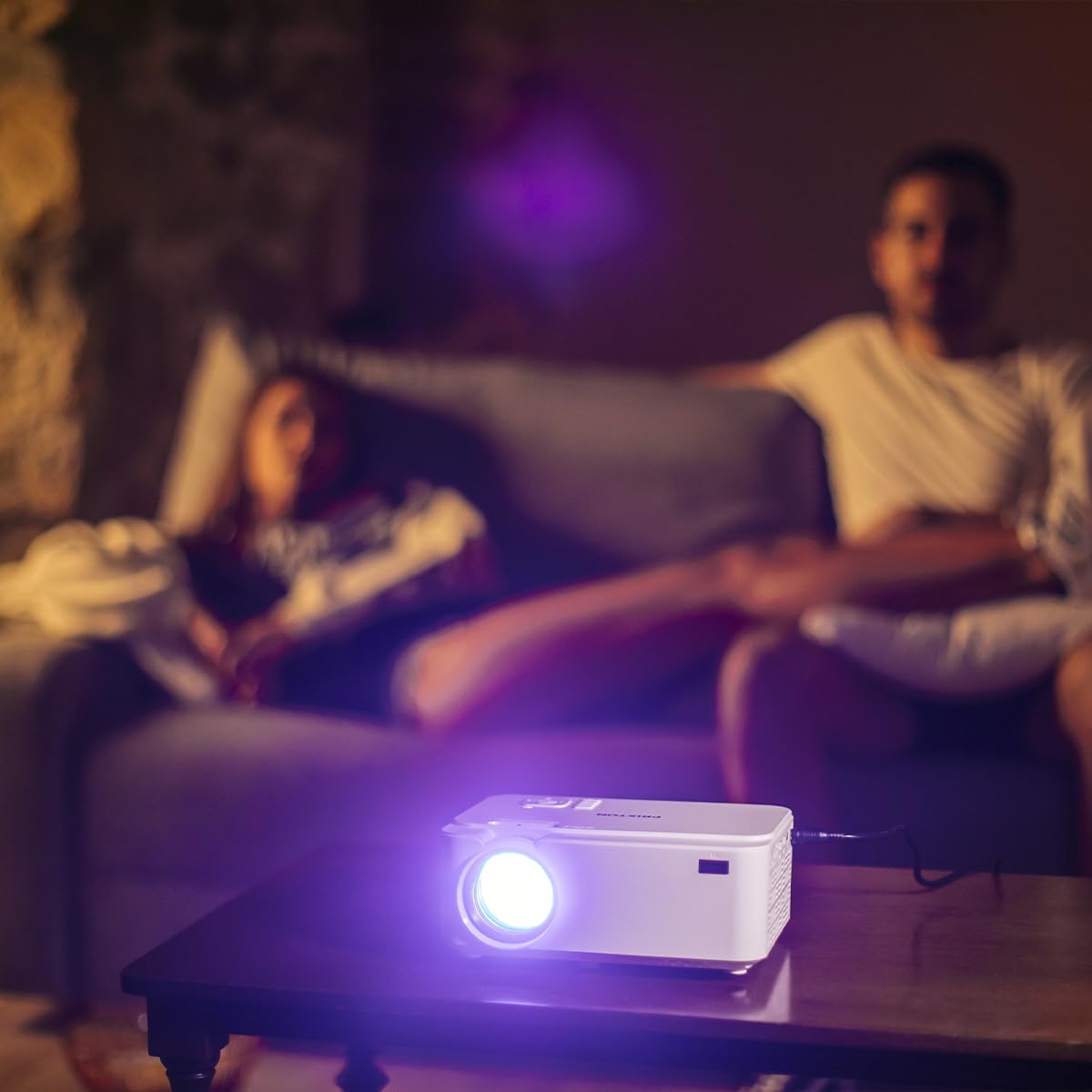 PRIXTON Goya - Mini Proyector Portatil de 2.800 Lumens, 2 Altavoces y Mando a Distancia, 50.000H, VGA, 2xHDMI, USB2.0, MicroSD y AV (Reacondicionado)