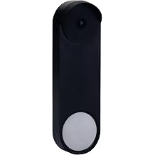 Silicone Protective Case for Google Nest Hello Doorbell Battery Weatherproof Cover with Full-Body Protection Against Dust, Scratches & Stains 1 Pack, Black