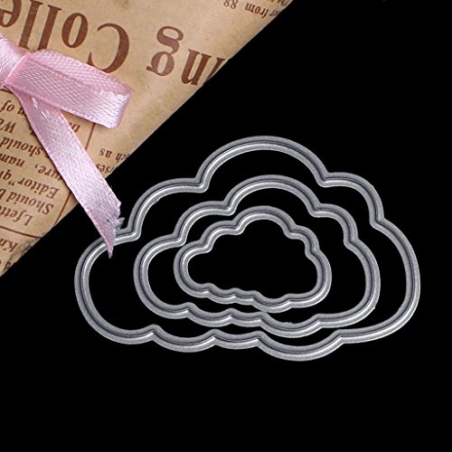 caralin Clouds Shape Carbon Steel Cut Cutting Die Stencil DIY Scrapbook Album Craft Card