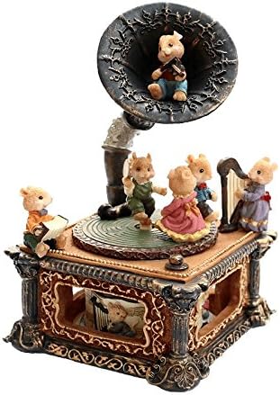 Retro gramophone music box Mouse Christmas music box creative romantic birthday gift bestie girl girlfriend