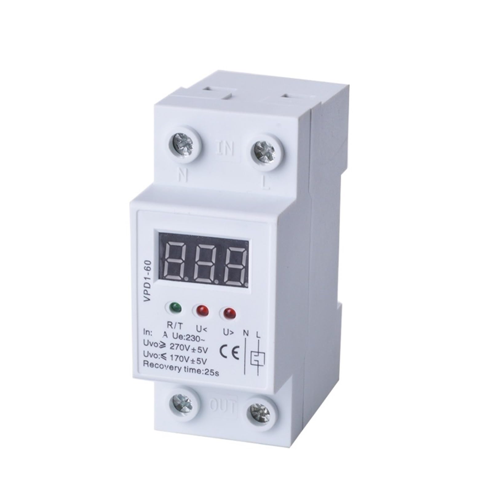 Voltmètre à reconnexion automatique relais protection surtension moniteur 40A