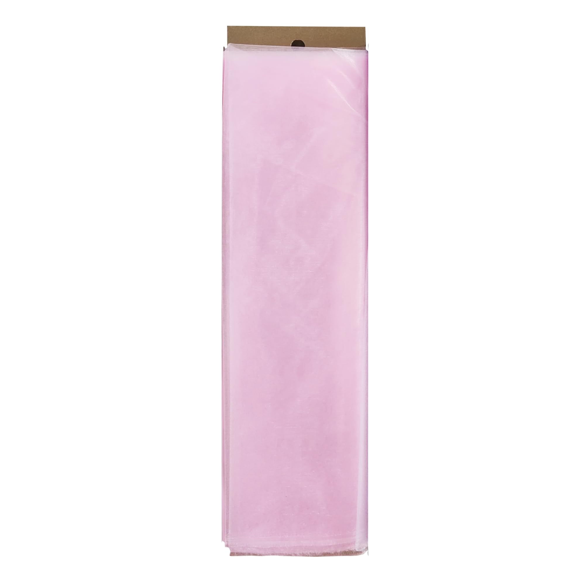 Simply Elegant Organza 54 Inch x 10 Yards Premium Shine Sheer Bolt (Pink)