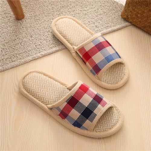 Soft Slippers for Women Men Linen Non Slip Home House Slippers for Home3