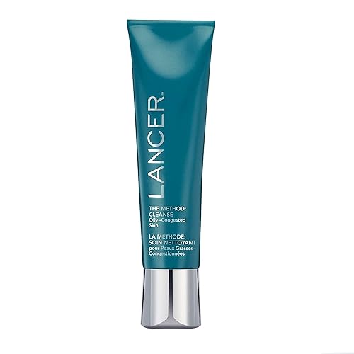 Lancer Skincare The Method Limpiador facial limpiador, lavado facial diario con ácido salicílico, piel grasa o congestionada, 4.05 onzas líquidas