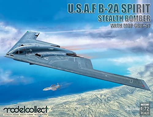  Modelcollect USAF B-2A Spirit Stealth Bomber with Mop GBU-57- 1:72e