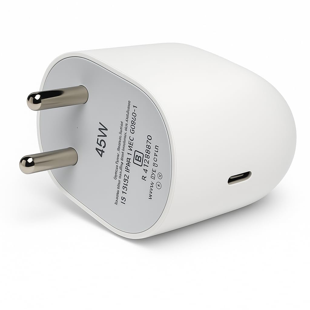 Original Google 45W Type C Fast Charger Adapter | Compatible with Google Pixel 10/10 Pro/9 Pro XL/9 Pro Fold/9 Pro/9/9a/8 Pro, Laptop, Tablet, Chromebook & More | Quick Charging USB-C Adapter – White-image-8