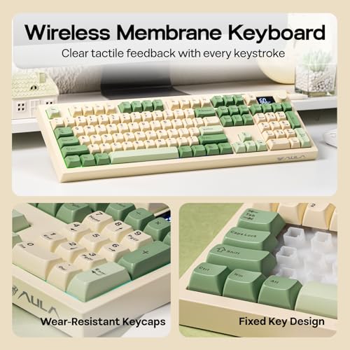 Image of EPOMAKER Aula S102 PRO Membrane Gaming Keyboard w /TFT Screen & Volume Knob
