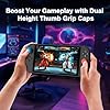 WEOTOO 8 Pack Thumb Grips Compatible with Nintendo Switch 2 (2025), Thumb Grip Caps for Switch 2, Enhanced Gaming Grip Set, Joycon Grip Button Stick Cover, Improve Control- Blue and Orange #4